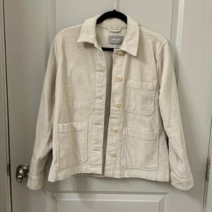 NWOT Everlane cream corduroy chore coat